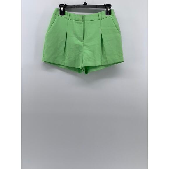 FOREVER 21 Women's Pastel Green High-Rise Pleated Shorts SZ 28 - Picture 1 of 8